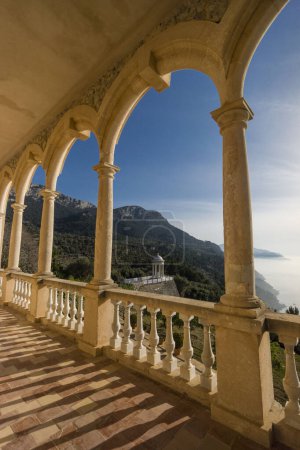 Photo for Casa Museo de Son Marroig , terraza sobre el mediterraneo, Valldemossa, Mallorca, balearic islands, spain, europe - Royalty Free Image