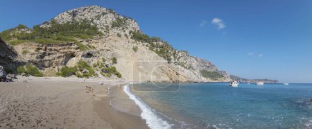 Téléchargez les photos : Playa de Es Coll Baix, a los pies del Puig de Sa Talaia, Alcudia, islas baleares, Espagne - en image libre de droit