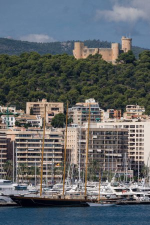 Foto de Puerto de Palma y fachada maritima, Palma, Mallorca, islas baleares, España - Imagen libre de derechos