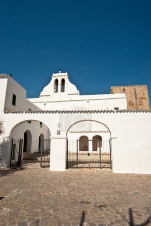 Photo for Iglesia parroquial. Sant Antoni de Portmany.Ibiza.Balearic islands.Spain. - Royalty Free Image