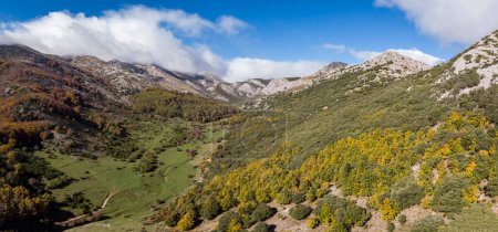 Photo for Tosande valley. Fuentes Carrionas Natural Park, Fuente Cobre- Palentina Mountain. Palencia,  Spain - Royalty Free Image