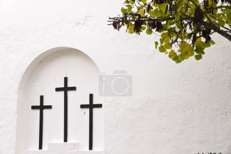 Téléchargez les photos : Iglesia de San Antonio de Portmany, siglo XIV.Ibiza.Îles Baléares Espagne. - en image libre de droit