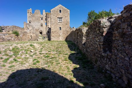 Photo for Cathar castle of Saissac, village of Saissac, Aude, Black Mountain region, French Republic, Europe - Royalty Free Image