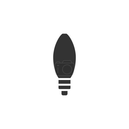 Illustration for Lightbulb icon isolated on white background. Lamp symbol modern, simple, vector, icon for website design, mobile app, ui. Vector Illustration - Royalty Free Image