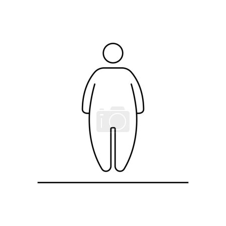 Standing human figure icon isolated on white background. Public information symbol modern, simple, vector, icon for website design, mobile app, ui. Vector Illustration