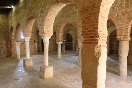 Photo for Almonaster la Real, Huelva, Spain, June 21, 2023: Prayer room inside the 10th century mosque of Almonaster la Real. Huelva, Spain - Royalty Free Image