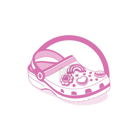Croc shoes logo vector design template for your app or brand identity.