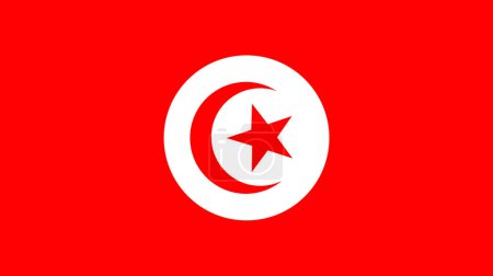 Photo for Tunis. Flag of Tunis. Horizontal design. llustration of the flag of Tunis. Horizontal design. Abstract design. Illustration. Map. Capital Tunis. - Royalty Free Image