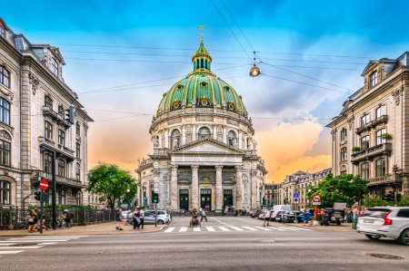 Téléchargez les photos : Belle église en marbre de Copenhague, Danemark. - en image libre de droit