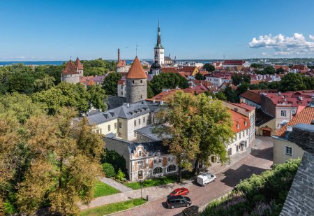 Téléchargez les photos : Tallinn Estonie vieille ville le jour de l'été. - en image libre de droit
