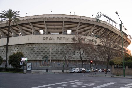 Foto de Estadio Benito Villamarin (Sevilla, España). Estadio de fútbol del Real Betis Balompie. - Imagen libre de derechos