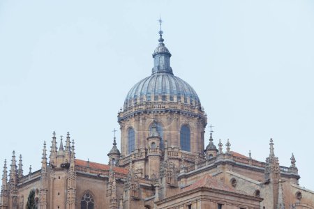 Facade of the Cathedral of Salamanca.