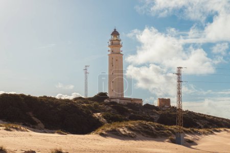 Trafalgar Lighthouse in Caos de Meca (Cdiz, Spain). 