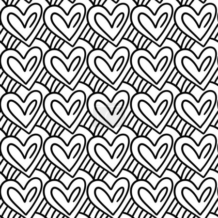 Photo for Seamless abstract pattern for valentine's day or fabric - Royalty Free Image