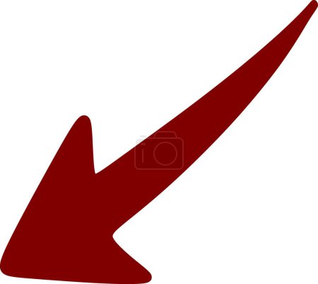 flecha roja arriba icono plano
