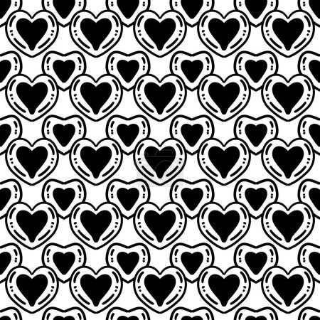 Photo for Seamless heart shape pattern background - Royalty Free Image