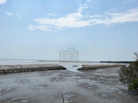 the sea in Chachoengsao of thailand