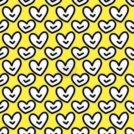 Photo for Seamless pattern with heart. illustration for your design. - Royalty Free Image