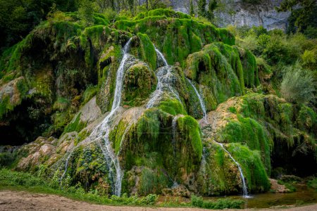 Photo for View of the Tufs waterfall with low water flow - Royalty Free Image