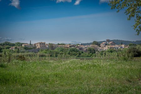 Lecques, France - 04 15 2024: Panoramic view of a typical village in in the south of France
