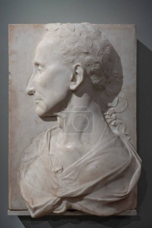 Photo for Paris, France - 04 20 2024: Julius Caesar sculpted by Desiderio Da Settignano - Royalty Free Image