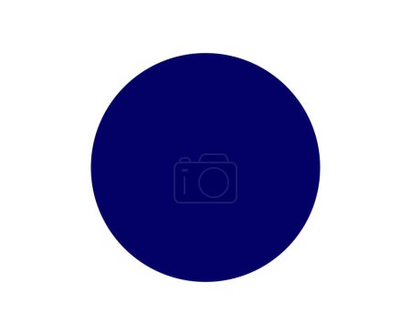 Photo for Circle Shape Symbol Blue Graphic Design Element Vector Illustration - Royalty Free Image