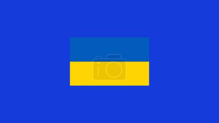 Ukraine Flag European Nations 2024 Teams Countries European Germany Football Symbol Logo Design Vector Illustration