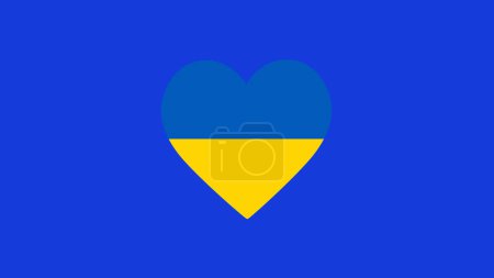 Ukraine Flag Heart European Nations 2024 Teams Countries European Germany Football Symbol Logo Design Vector Illustration