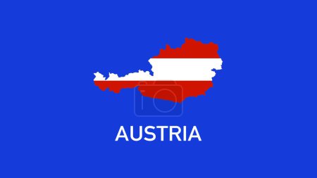 Ilustración de Austria Emblema Mapa Equipos Naciones Europeas 2024 Símbolo Resumen Países Alemania Europea Fútbol Logotipo Diseño Vector Ilustración - Imagen libre de derechos