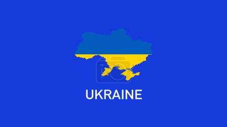 Ukraine Emblem Map Teams European Nations 2024 Symbol Abstract Countries European Germany Football Logo Design Vector Illustration