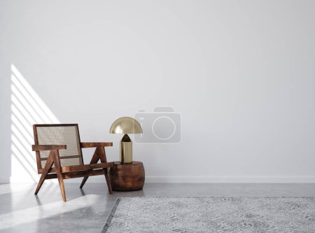 Photo for Minimalist modern interior background, 3d render - Royalty Free Image