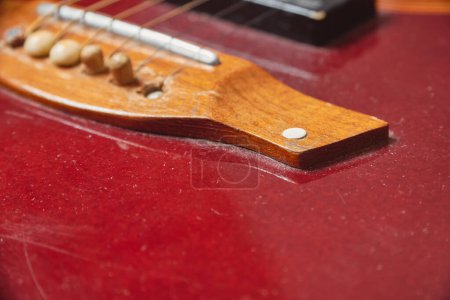 Photo for Part of an old guitar. - Royalty Free Image