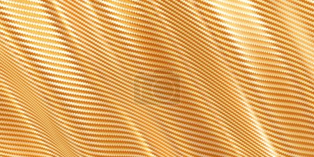 Photo for Kevlar texture carbon fiber fabric background  streaks stripes wavy 3D illustration - Royalty Free Image