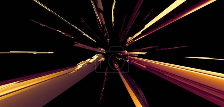 explosion background Zoom effect speed line high speed geometric abstract background Shattered Strong movement dynamic zoom explosion 3D illustration