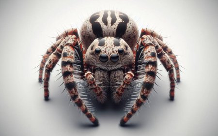 Araña Tarántula. Primer plano. Insecto venenoso peligroso.