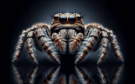 Foto de Araña Tarántula. Primer plano. Insecto venenoso peligroso. - Imagen libre de derechos