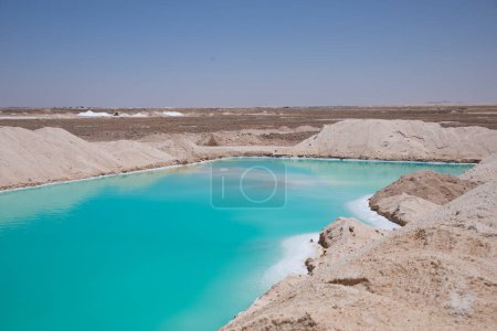 Photo for Beautiful view of Salt Plains and Lakes in Siwa Oasis, Egypt - Royalty Free Image