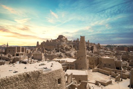 Beautiful view of the Old town of Siwa Oasis in Siwa, Egypt