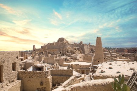 Foto de Hermosa vista del casco antiguo de Siwa Oasis en Siwa, Egipto - Imagen libre de derechos