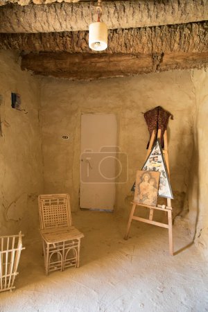 Foto de Ann interior de una casa tradicional en Oasis de Siwa, Egipto - Imagen libre de derechos