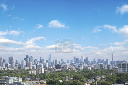 Photo for Beautiful view of Downtown and CN Tower from Casa Loma in Toronto, Canada - Royalty Free Image