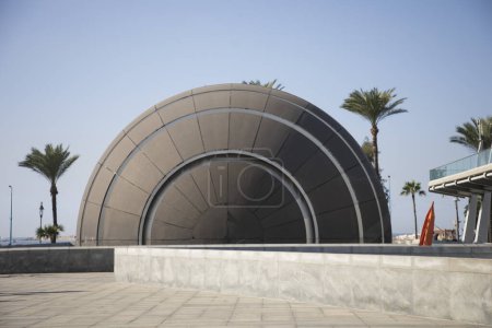 Foto de El planetario en Bibliotheca Alexandrina en Alejandría, Egipto - Imagen libre de derechos
