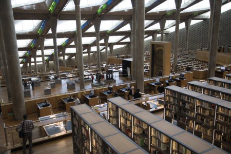 Foto de Hermosa vista de la Gran Biblioteca de Alejandría en Alejandría, Egipto - Imagen libre de derechos