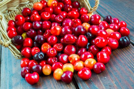 Photo for Fresh sweet natural cherries - Royalty Free Image