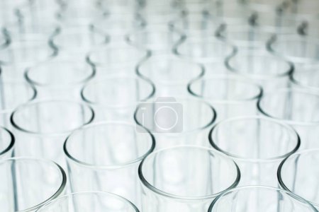 Photo for Empty drinking glasses on a white background - Royalty Free Image
