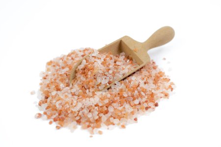 Photo for Himalayan salt on a white background - Royalty Free Image