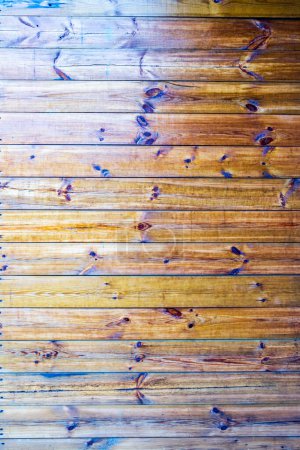 Foto de La textura marrón de madera vieja con nudo - Imagen libre de derechos