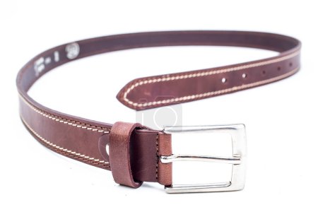 Photo for Leather belt isolated on white background - Royalty Free Image