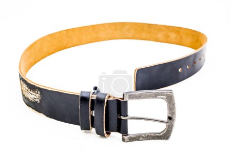 Photo for Leather belt isolated on white background - Royalty Free Image