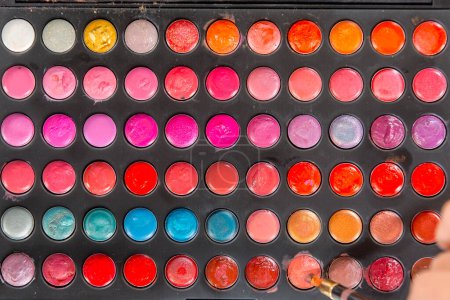 Photo for Colorful make-up palette close up - Royalty Free Image